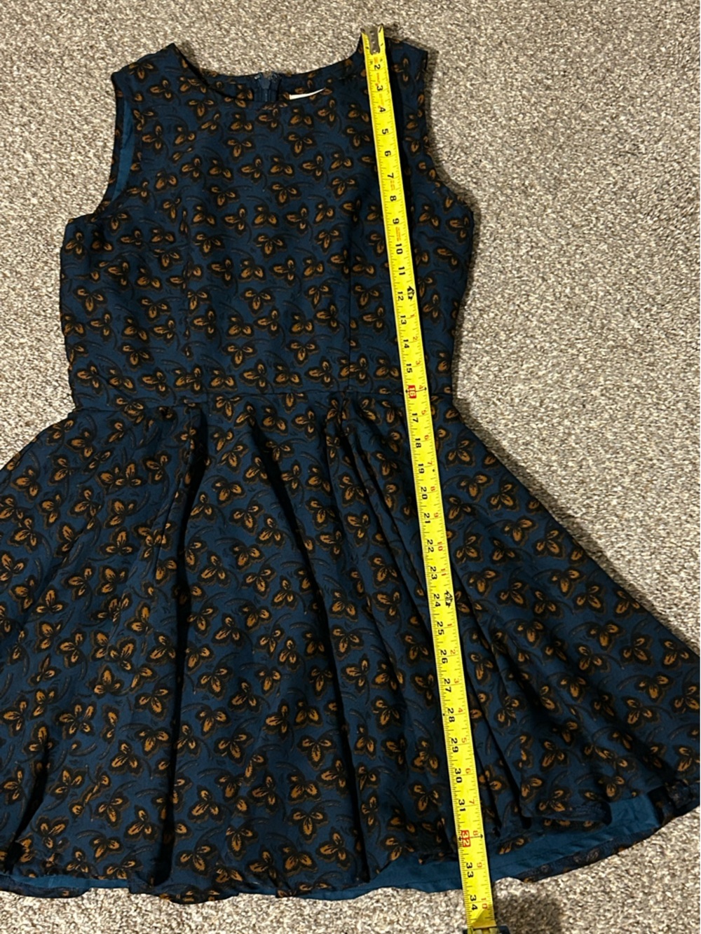 Anthropologie Maison Jules Floral Print Fit & Flare Dress - Picture 7 of 9